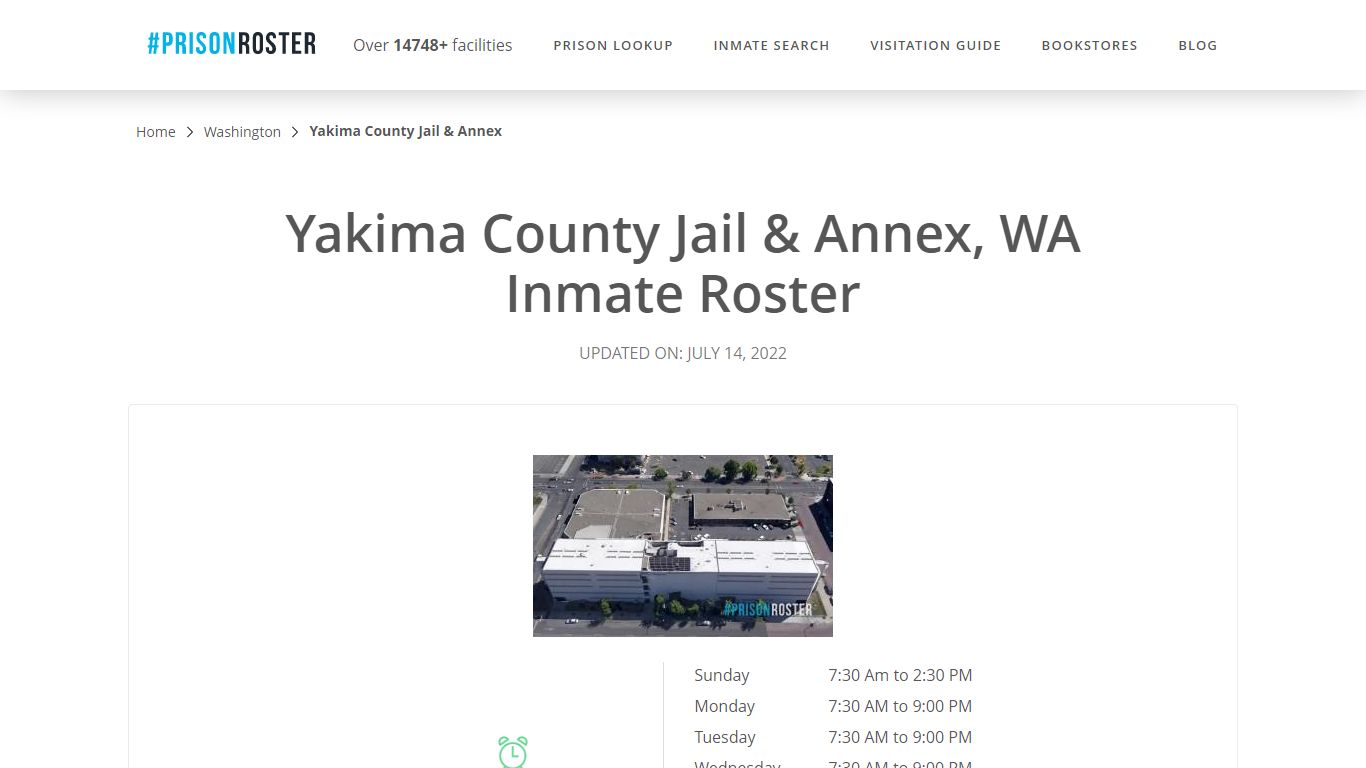 Yakima County Jail & Annex, WA Inmate Roster